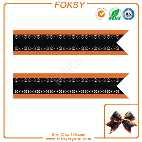crystal rectangle cheerleader bows transfer