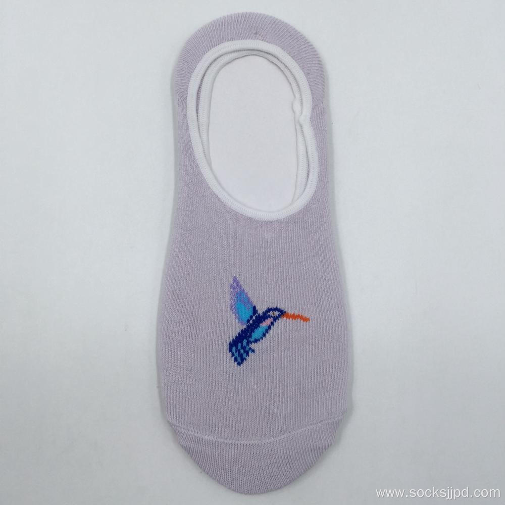 Custom women cotton invisible socks