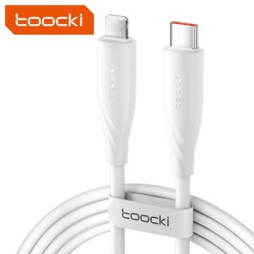 Toocki Hot Sale PD 20W Liquid Silicone Type-C Fast Charging Data Cable for iPhone Mobile Phone
