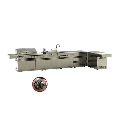 Modern Design Barbecue Grill Modular Outdoor BBQ Kitchen Cabinet