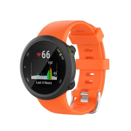 Silicone Rubber Watch Strap Replacement for Garmin Forerunner 45/45S