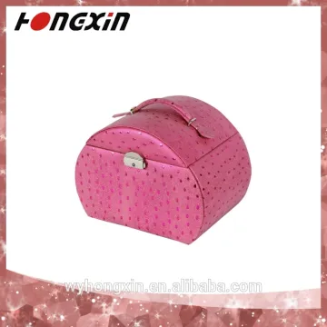antigue /unique design leather jewelry box gift box from China, ring , bracelet storage box