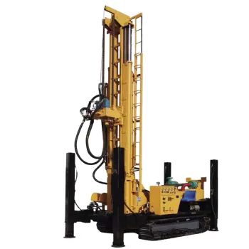 Crawler Pneumatic Rotary Water Well Drilling Rig Machine for Sale - Drilling Depth 580 Meters