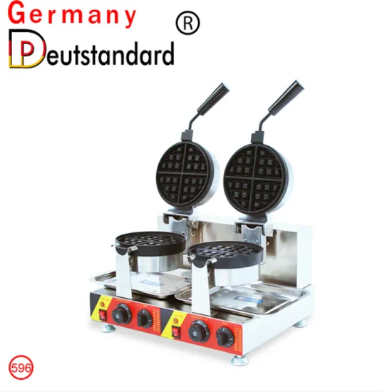 Rotary and electric and commercial waffle maker double-head waffle machine NP-596