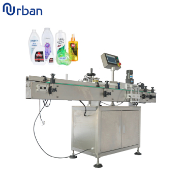 Automatic Flat Round Square Plastic Glass Bottle Adhesive Sticker Labeling Machine