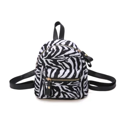 Custom PU leather backpack school cute Cotton backpack