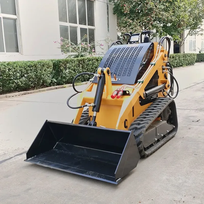 Mini Skid Steer Loader with Trencher Attachment