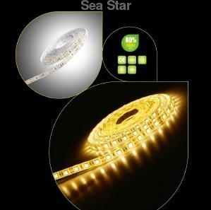 led light strips, 2835 SMD, 60pcs/m, 10W/m, DC24V, >900LM
