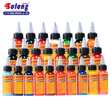 Solong Tattoo 30ml/Bottle 25 Colors Newest Permanent Tattoo Ink Pigment