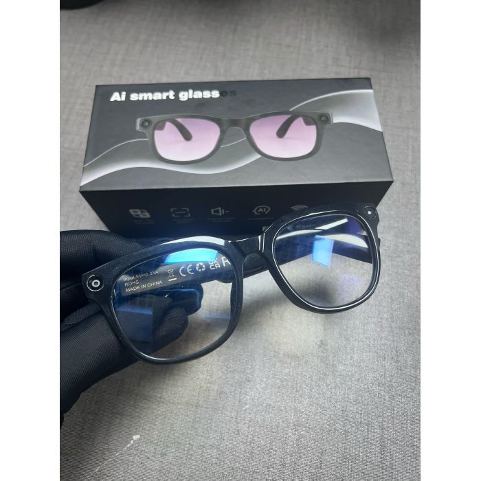 Gafas inteligentes Y01 con superficie de alto brillo, memoria grande de 4GB + 32GB, cámara HD de 8MP, grabación de vídeo manos libres, traducción en tiempo Real Sm