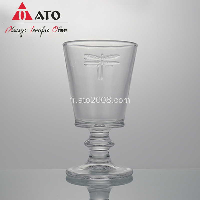 Gobelet en verre cristallin classique en verre classique