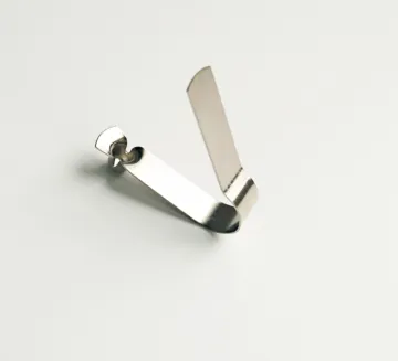 V-Shaped Spring Button Clip for Tube - Stainless Steel