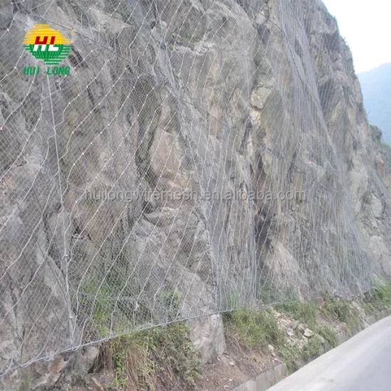 China Supplier SNS Slope Stabilization Stainless Steel Wire Rope Mesh Net