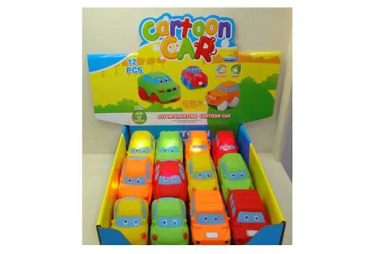 FREE WHEEL CARTOON CAR W/LIGHT&MUSIC