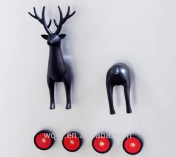 Unique 3D Personalized Fridge Magnet Deer Shape Refrigerator Magnets Message Posted Sticky Dog Fridge Magnet