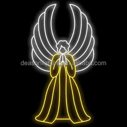 Outdoor Lighted Christmas Angel Decorations