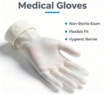 Medical examination gloves for protective isolation