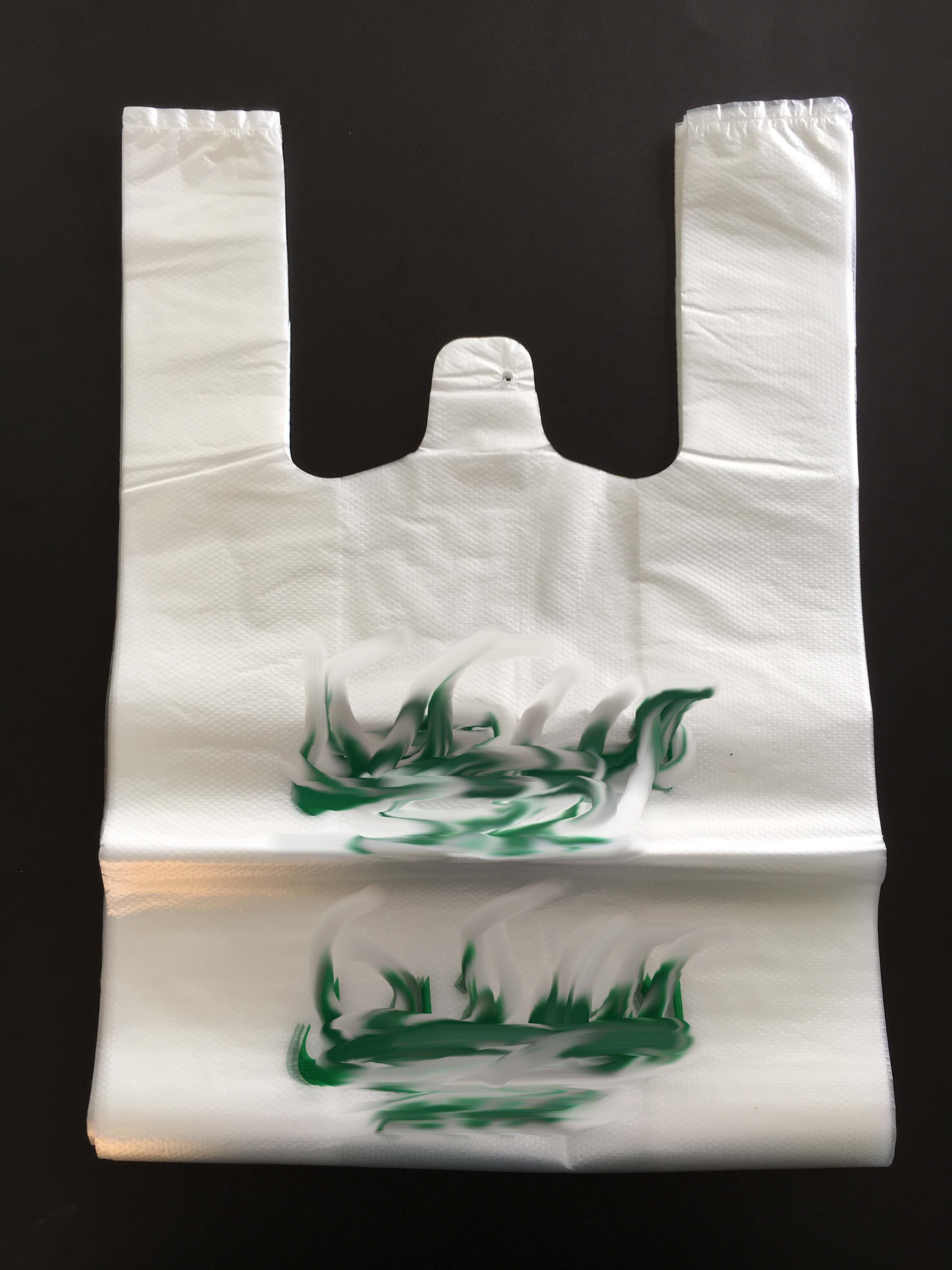 Clear T-Shirt Plastic Bags PE Shopping Packing Vest Bags Custom Size Vegetable Packing Bag with Custom Logo