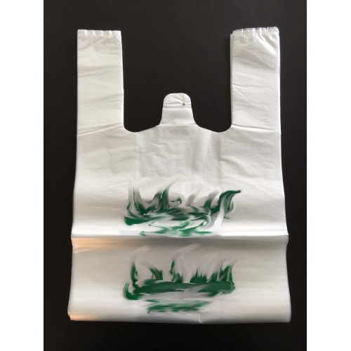 Clear T-Shirt Plastic Bags PE Shopping Packing Vest Bags Custom Size Vegetable Packing Bag with Custom Logo