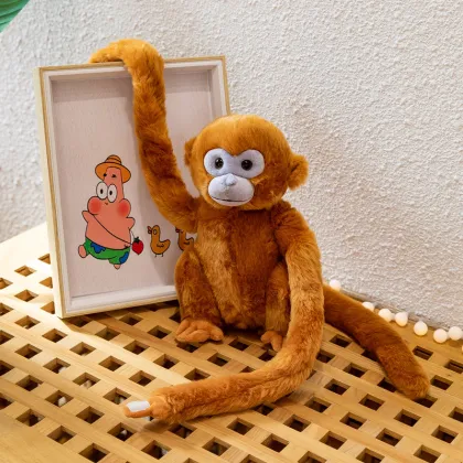 Wholesale Custom Golden Monkey Stuffed Toys with Long Arms and Legs