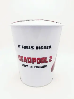 DADI 5L Popcorn Metal Tin Bucket Dome Lid