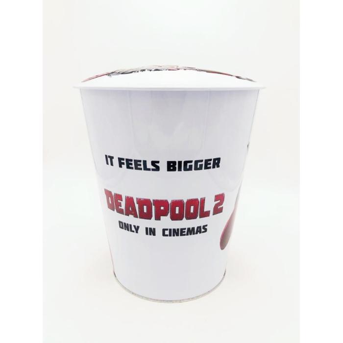 DADI 5L Popcorn Metal Tin Bucket Dome Lid