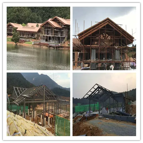 Steel Structure Cottage Installation