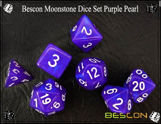 Purple Pearl Dice Set-4