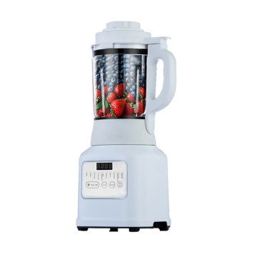 1100W Commercial Blender - White Glass Plastic Multifunctional 220V Electric Blender for Smoothies and Juices