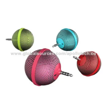 Mini Portable Speakers, Made of Plastic Material, 500mAh Capacity, Balloon Shape, Mobile Phone Use