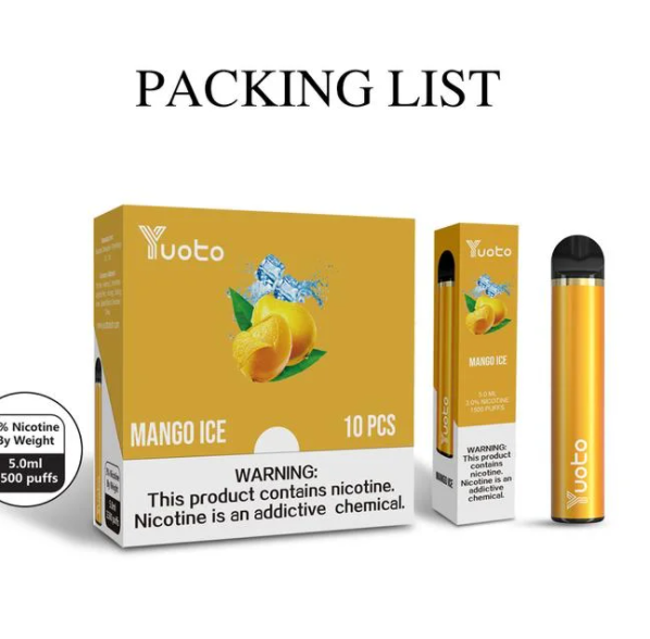 Youto Electronic Cigarette Vaporiser 5ml 900mah 1500 Puff
