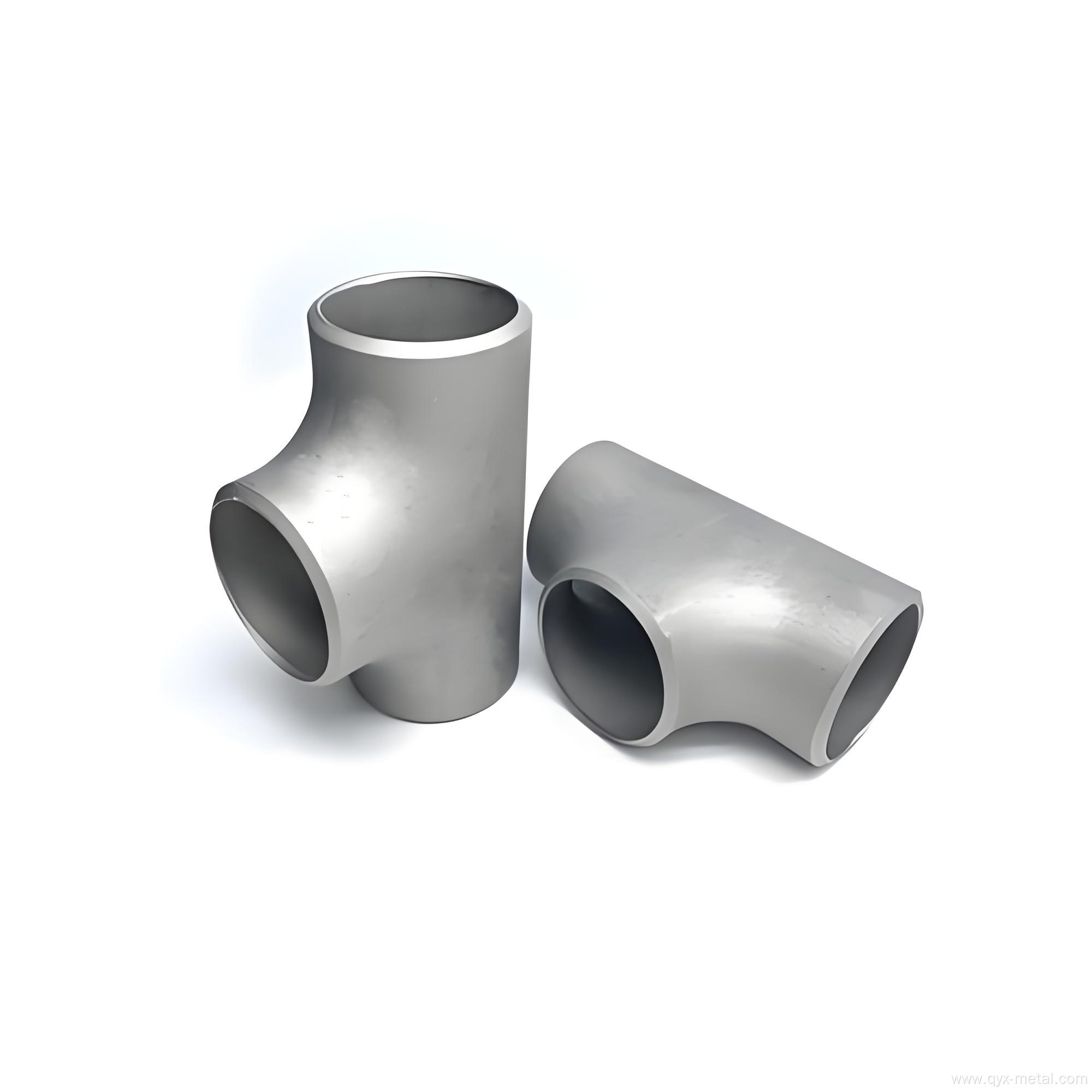 Customized High-Quality Titanium Tee Pipe Fittings