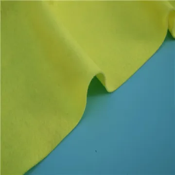 Clothing filled with yellow needle-punched cotton