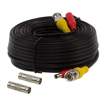 BNC Video Power Cable - 4 in 1 All-in-One HD-TVI HD-CVI AHD Analog for CCTV Security Cameras