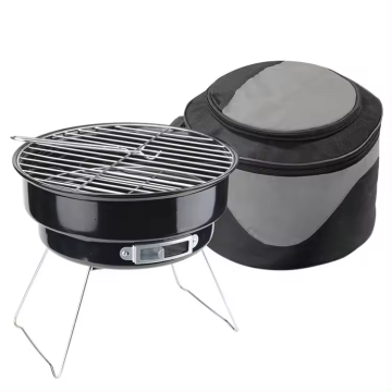 Tragbarer faltbarer Holzkohlegrill zum Camping mit Cooler Pack