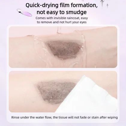 Long-Lasting Waterproof Mascara with Curled Brush and Smudge-Proof Formula