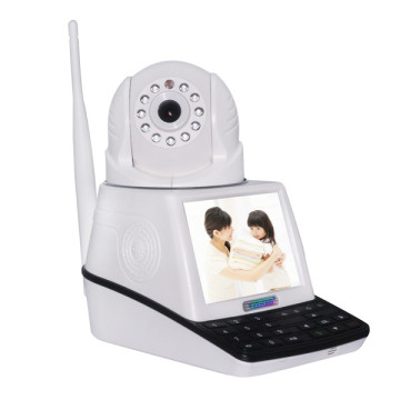 Wireless network phone camera with alarm