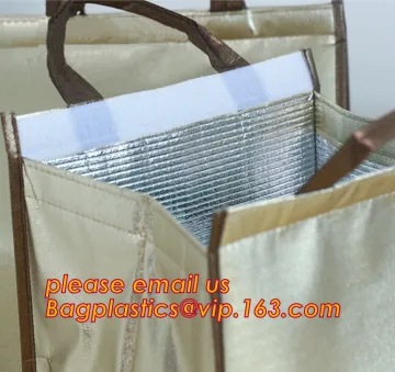 cake cooler aluminum foil insulation hand thermal bags, disposabl aseptic aluminum foil thermal tote cooler bag for food