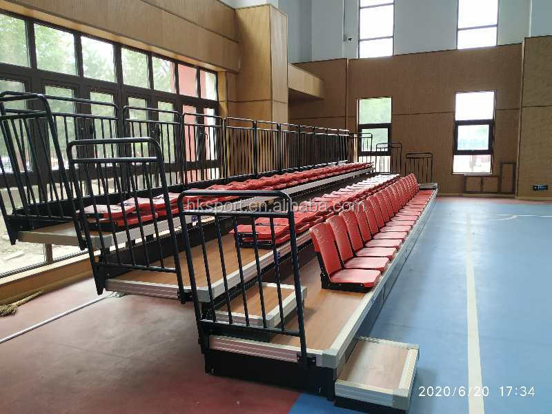 Front Mounted Folded Telescopic Bleachers Stadium Seat Chair