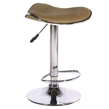 Bar Stools with Adjustable Height and Soft Leather Chair Seat