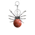 Carnelian 16MM Ball Antique Silver Spider Pendant (47x40mm) for DIY Making Jewelry