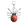 Carnelian 16MM Ball Antique Silver Spider Pendant (47x40mm) Keychain