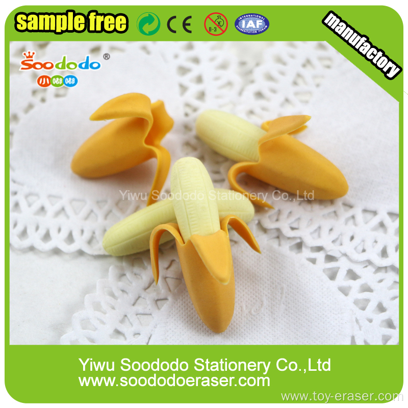 SOODODO Cute Red Long Ears Rabbit Shaped Erasers