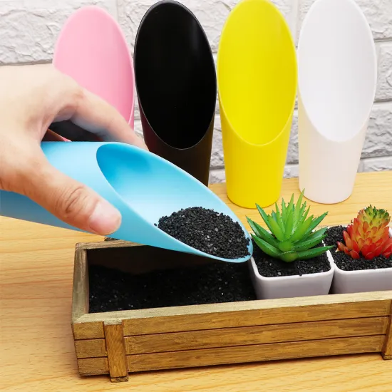 1PC 16*6.5CM Mini Gardening Cultivation Bucket Potted Bonsai Soil Shovel Plastic Cup Spade Fleshy Plant Garden Tools