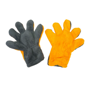 Mitt de microfibre en peluche à cinq doigts pour le lavage et les détails