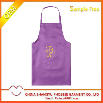 Hot sell adult Imprinted purple apron