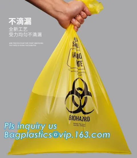 dialysis bag, Stand for waste bags, Yellow waste bag, Sampling shovel with bag, Labio Bag, Bags for radioactive waste