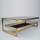 Double Square Coffee Table with  Fiberglass