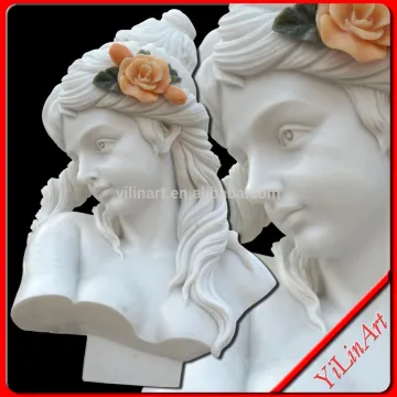Beautiful Marble Stone Lady Custom Bust Statue