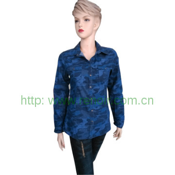 women denim shirt